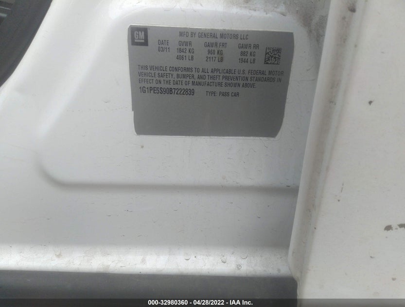 1G1PE5S90B7222839