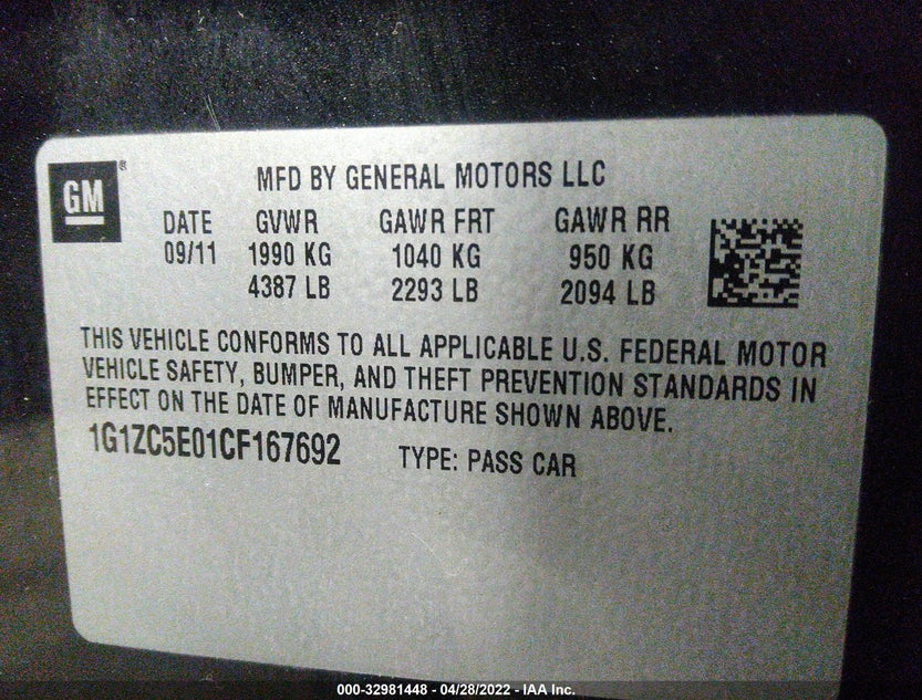 1G1ZC5E01CF167692