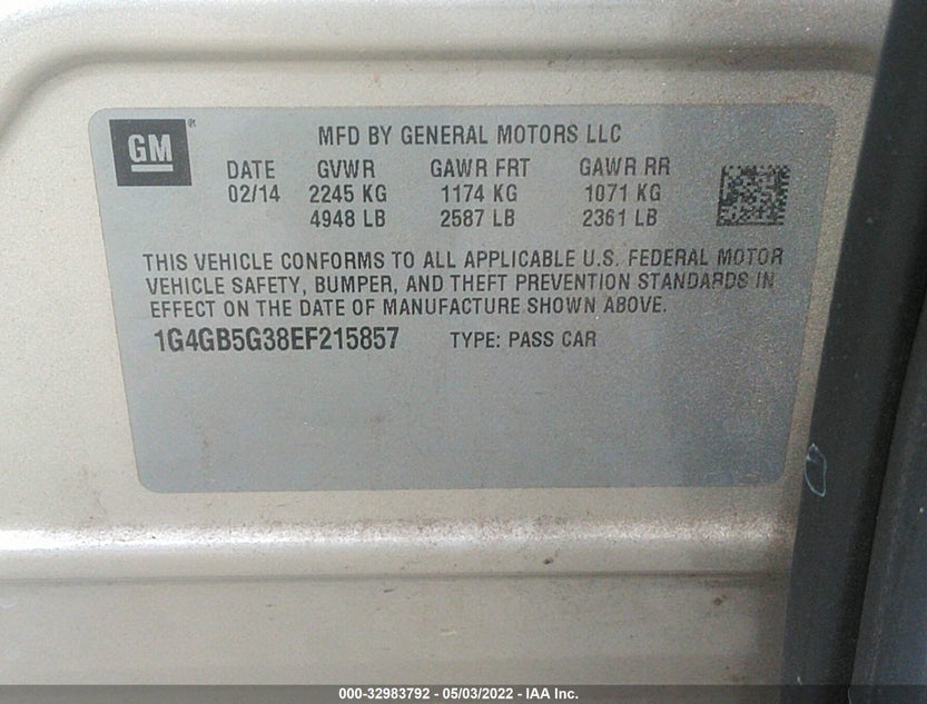 1G4GB5G38EF215857