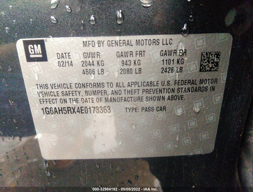 1G6AH5RX4E0173363