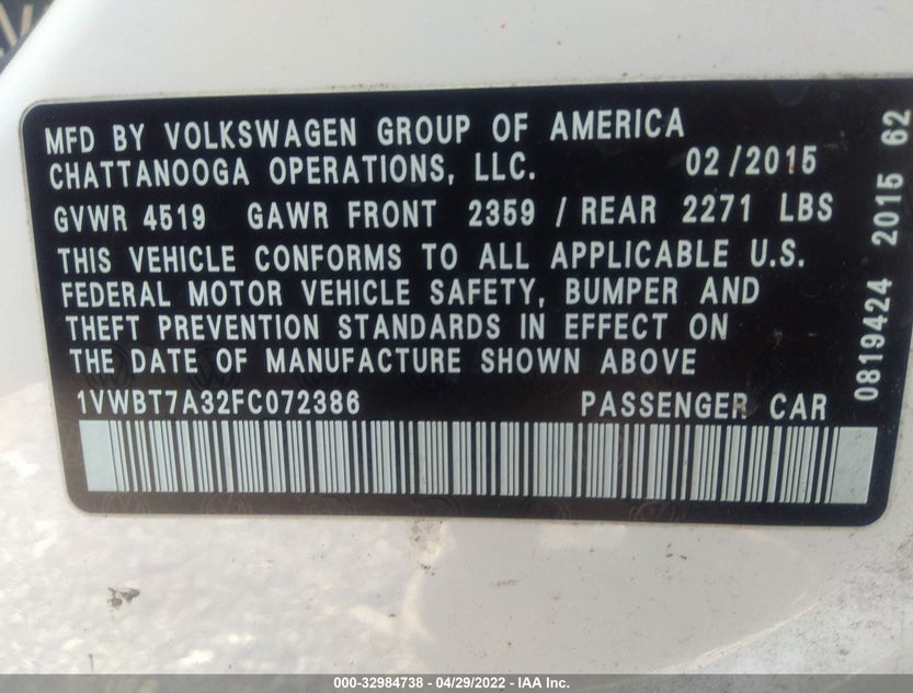 1VWBT7A32FC072386