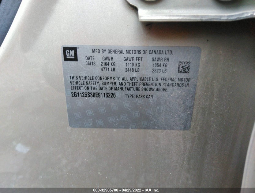 2G1125S30E9116226