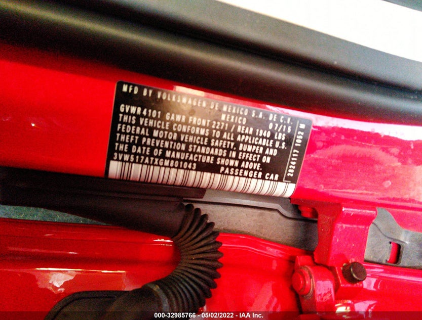 3VW517ATXGM801043
