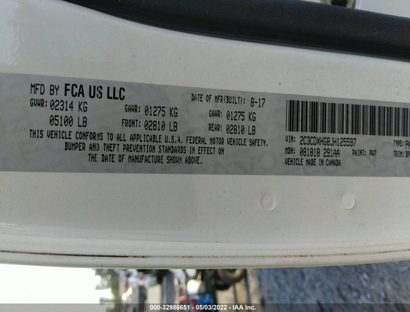 2C3CDXHG8JH125597