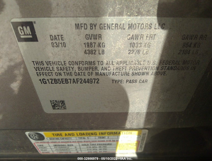 1G1ZB5EB7AF244972