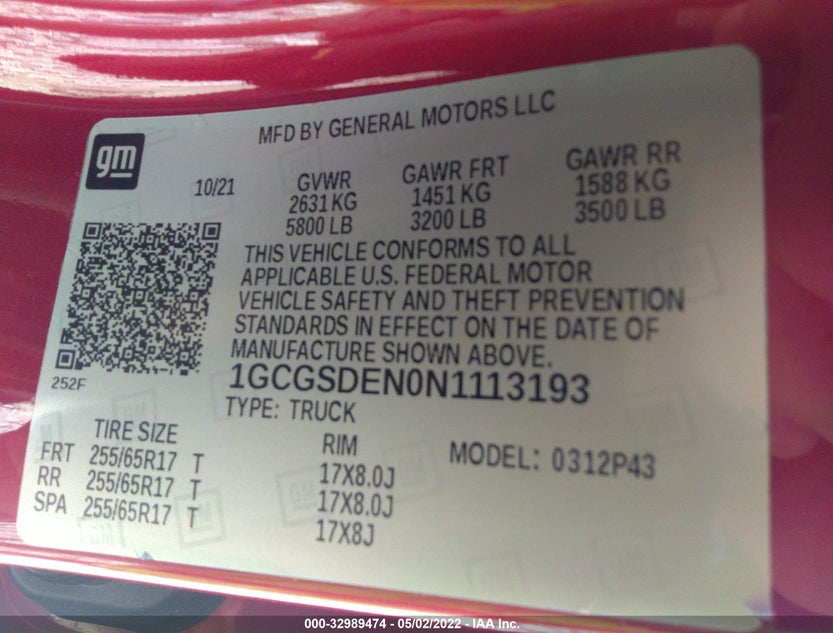 1GCGSDEN0N1113193