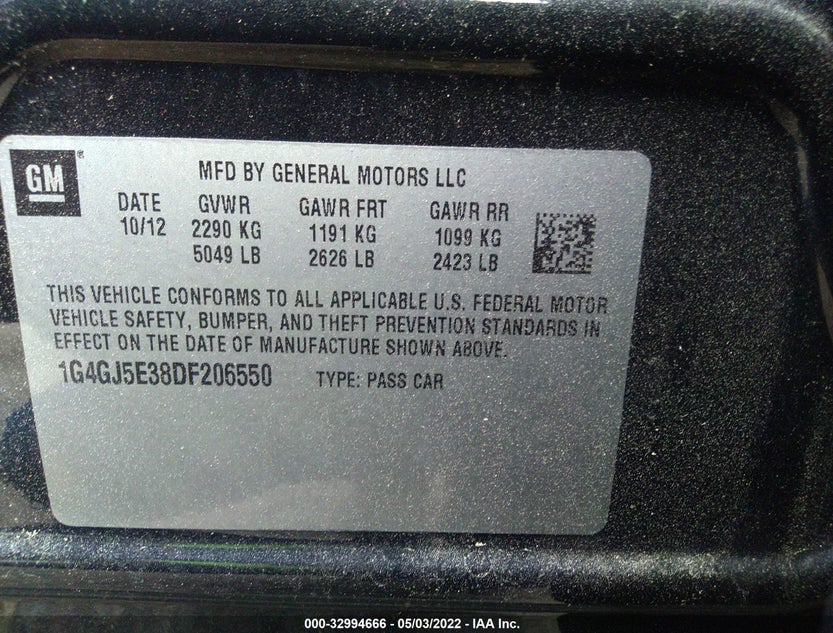 1G4GJ5E38DF206550