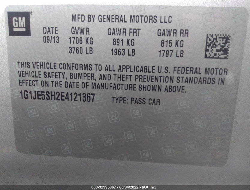 1G1JE5SH2E4121367