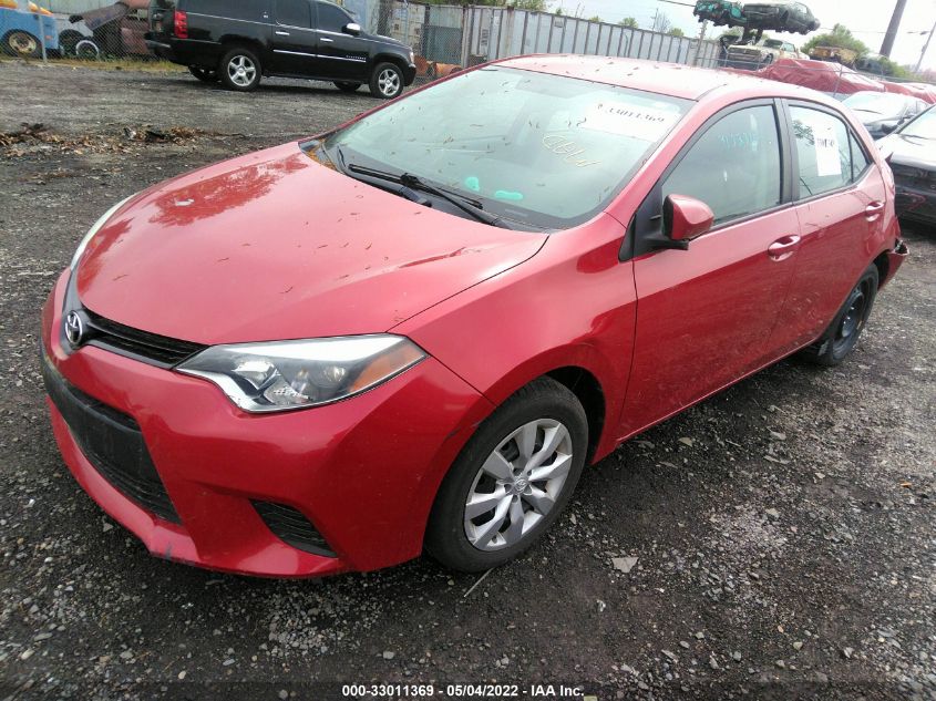 2014 Toyota Corolla Le VIN: 2T1BURHE0EC107872 Lot: 33011369