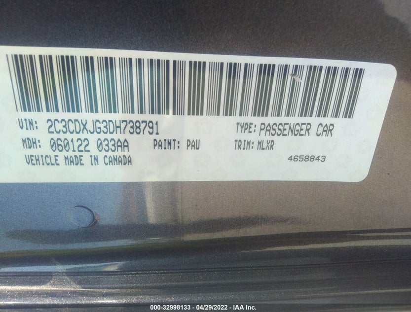 2C3CDXJG3DH738791