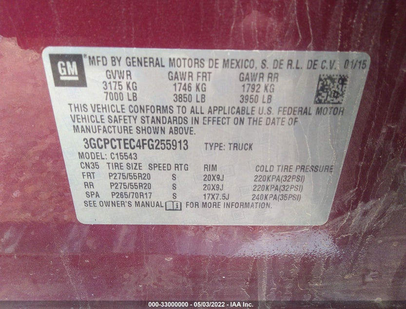 3GCPCTEC4FG255913