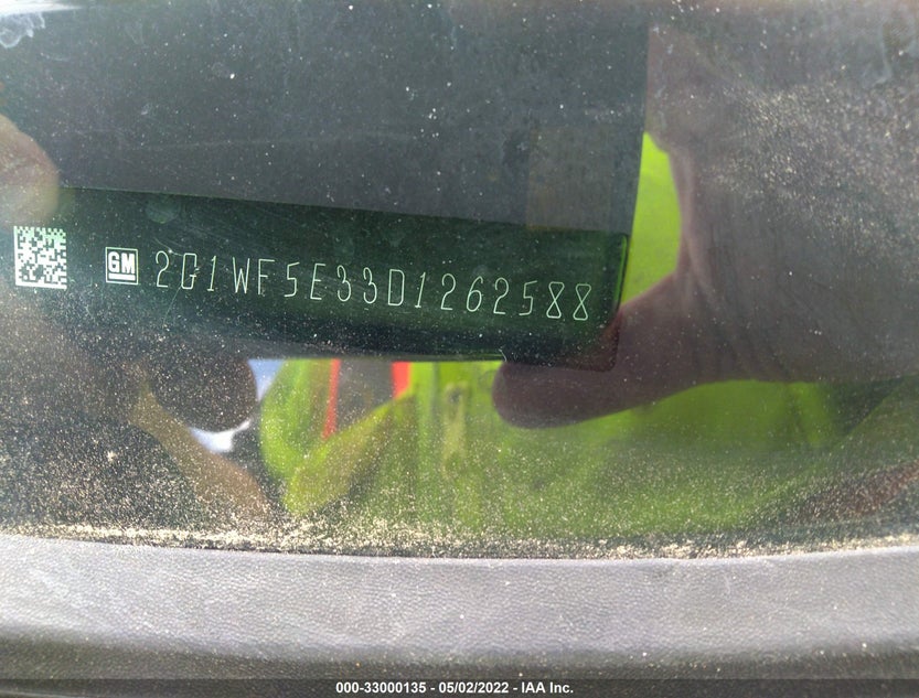 2G1WF5E33D1262588