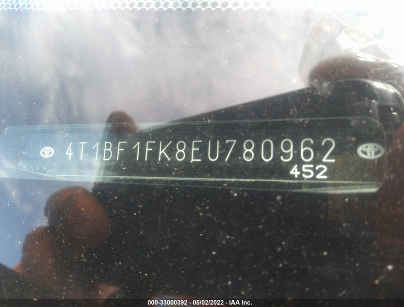 4T1BF1FK8EU780962