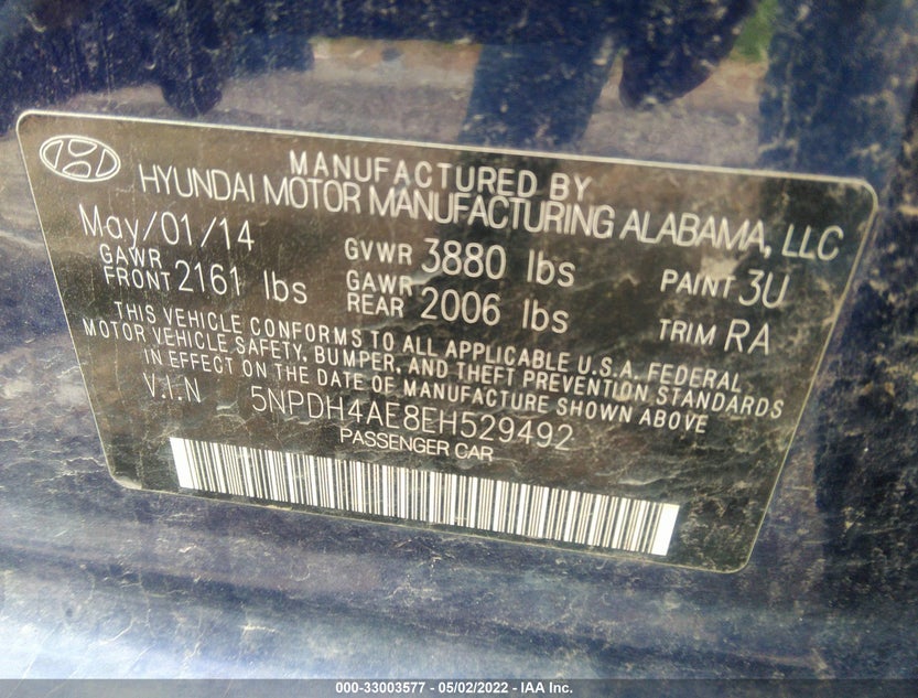 5NPDH4AE8EH529492