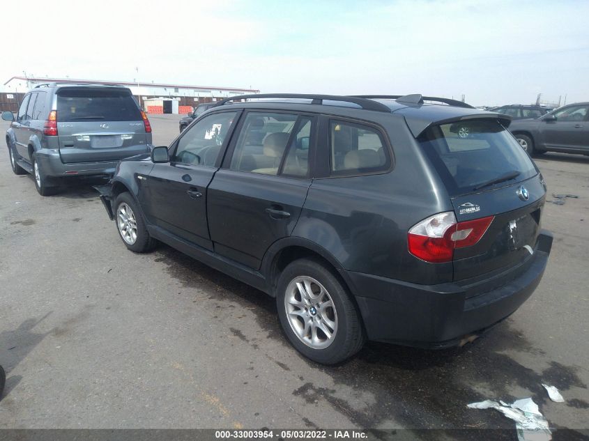 2004 BMW X3 2.5I VIN: WBXPA734X4WB26801 Lot: 33003954