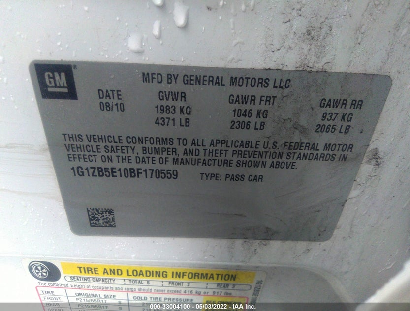 1G1ZB5E10BF170559