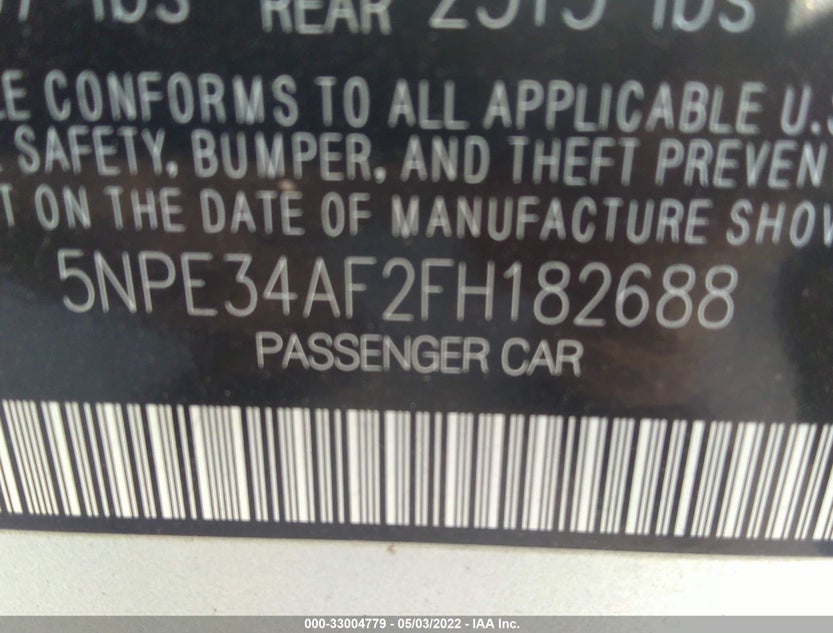 5NPE34AF2FH182688