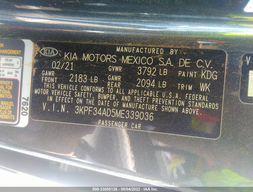 3KPF34AD5ME339036