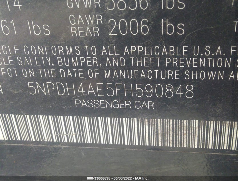 5NPDH4AE5FH590848