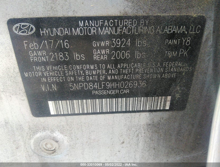 5NPD84LF9HH026936