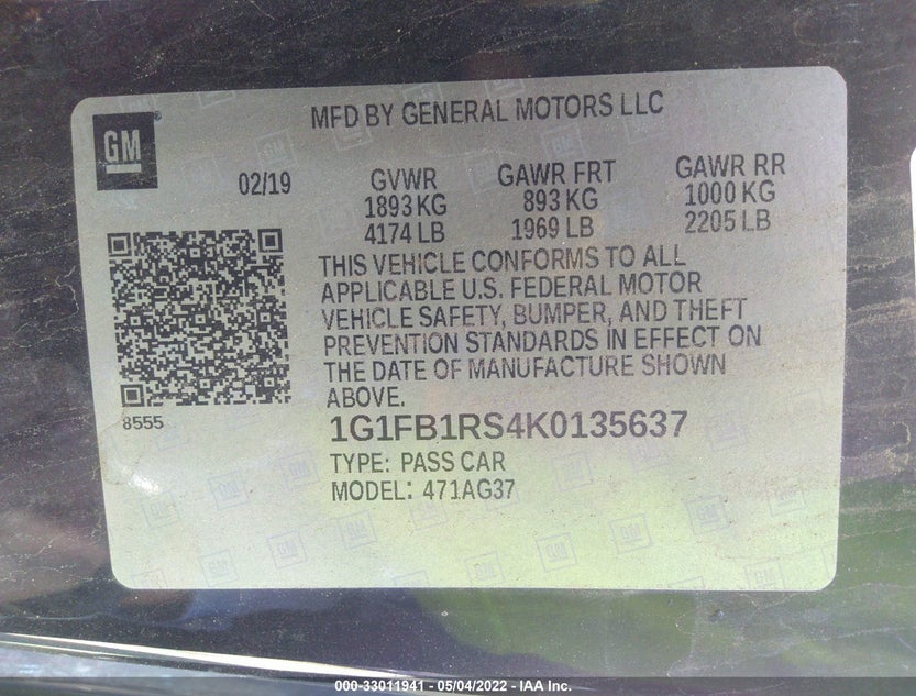 1G1FB1RS4K0135637