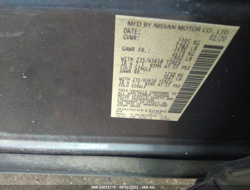 5N1AZ2AS5LN132695