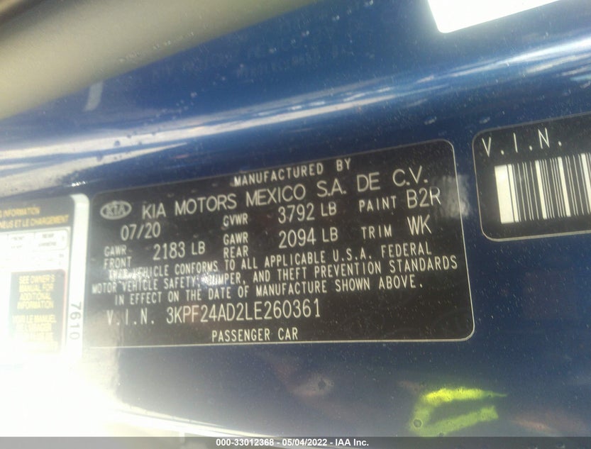 3KPF24AD2LE260361