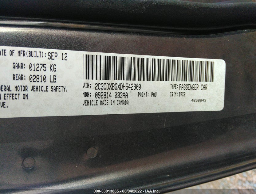 2C3CDXBGXDH542300