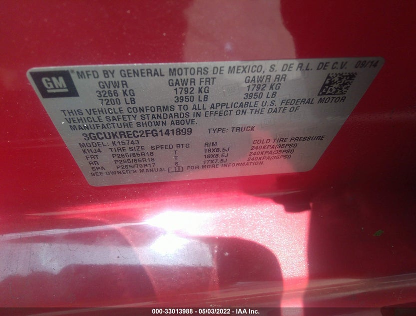 3GCUKREC2FG141899