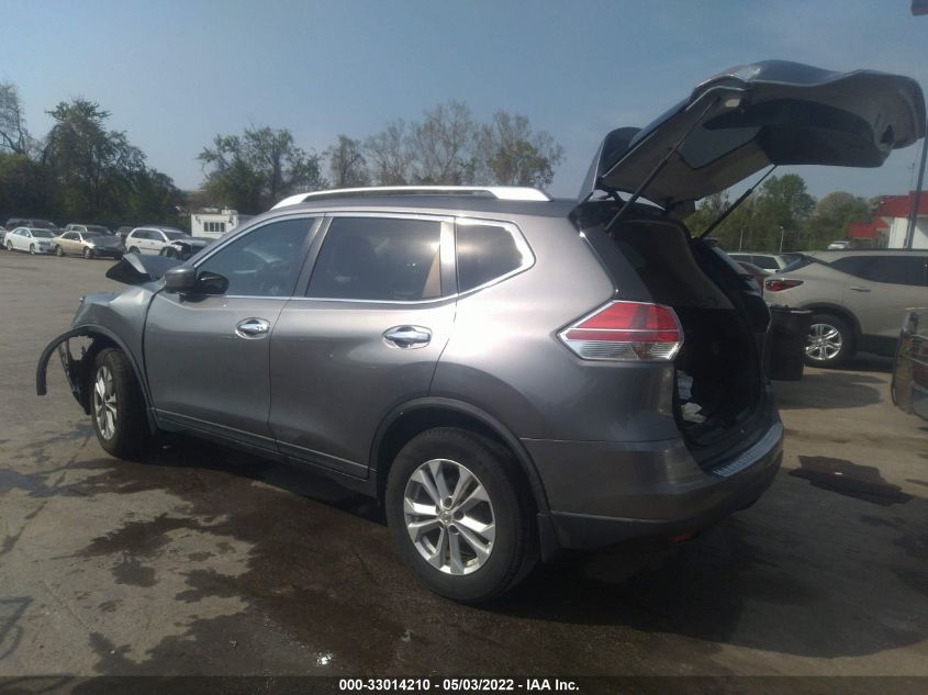 KNMAT2MV5GP681366 2016 Nissan Rogue Sv