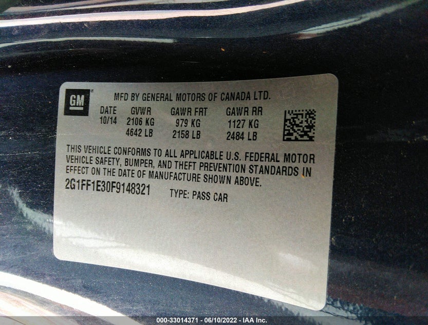 2G1FF1E30F9148321