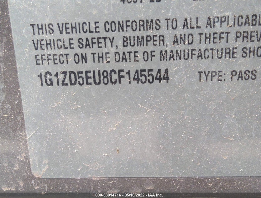 1G1ZD5EU8CF145544