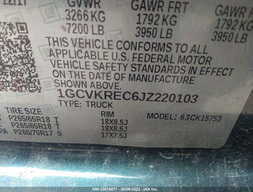 1GCVKREC6JZ220103