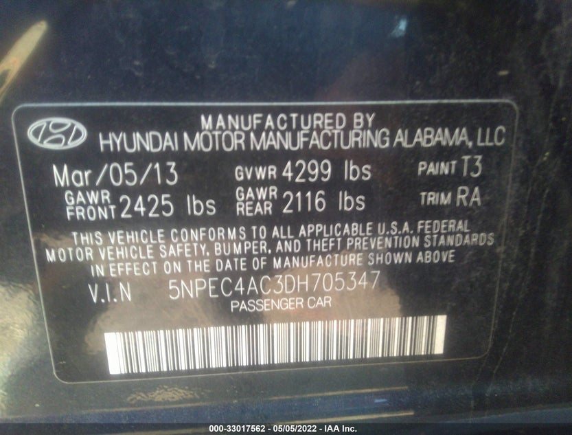5NPEC4AC3DH705347