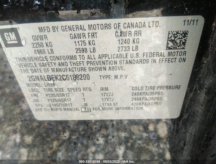 2GNALDEK2C6188200