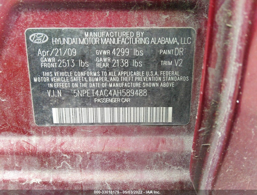 5NPET4AC4AH589488