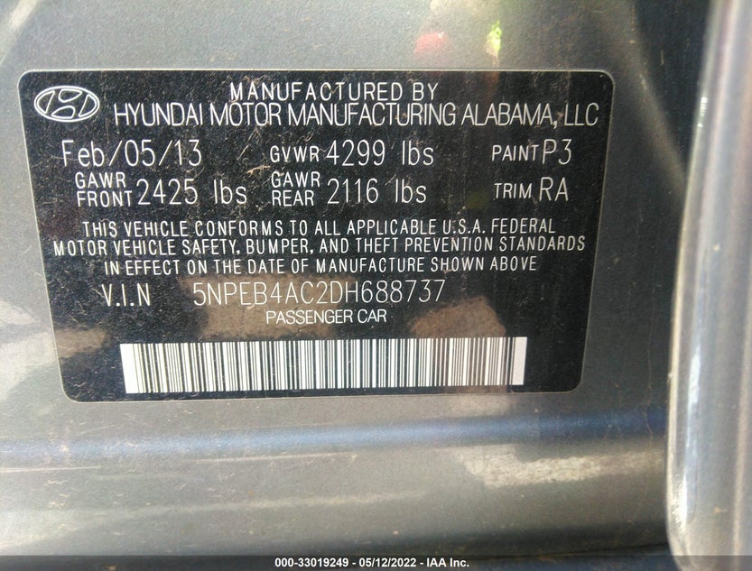 5NPEB4AC2DH688737