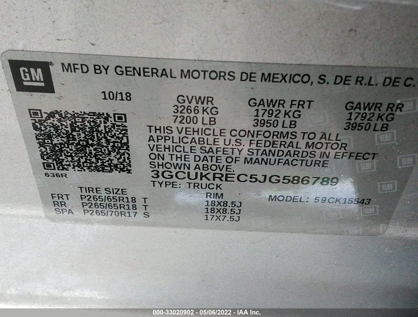 3GCUKREC5JG586789