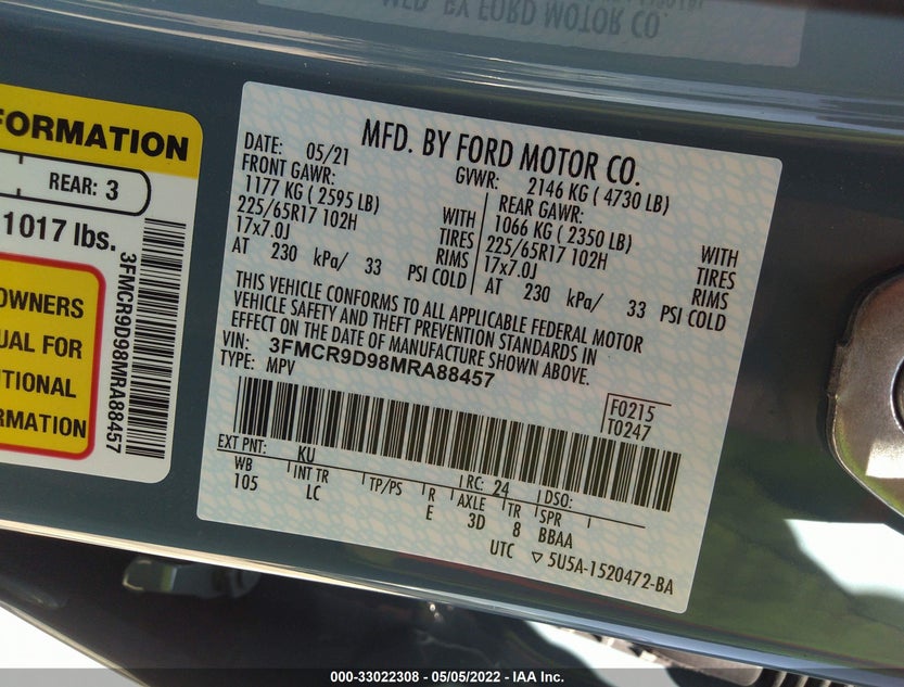3FMCR9D98MRA88457