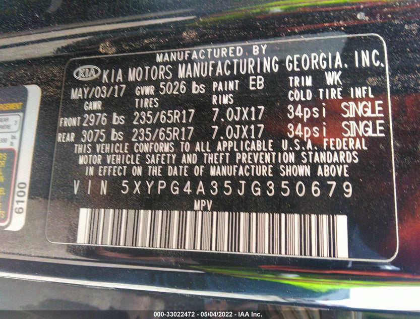 5XYPG4A35JG350679