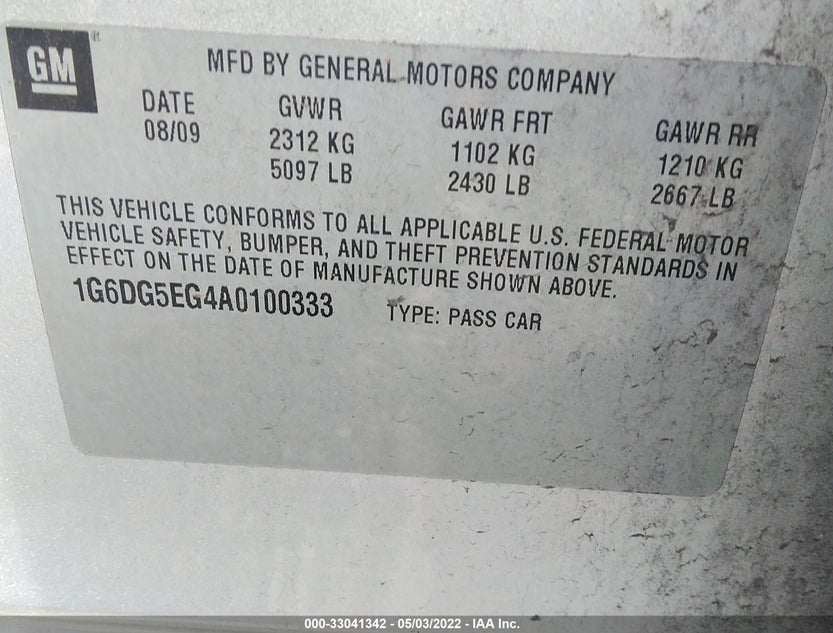 1G6DG5EG4A0100333