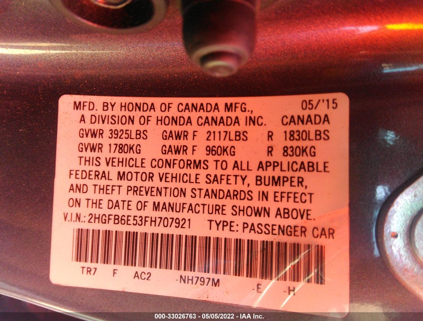 2HGFB6E53FH707921