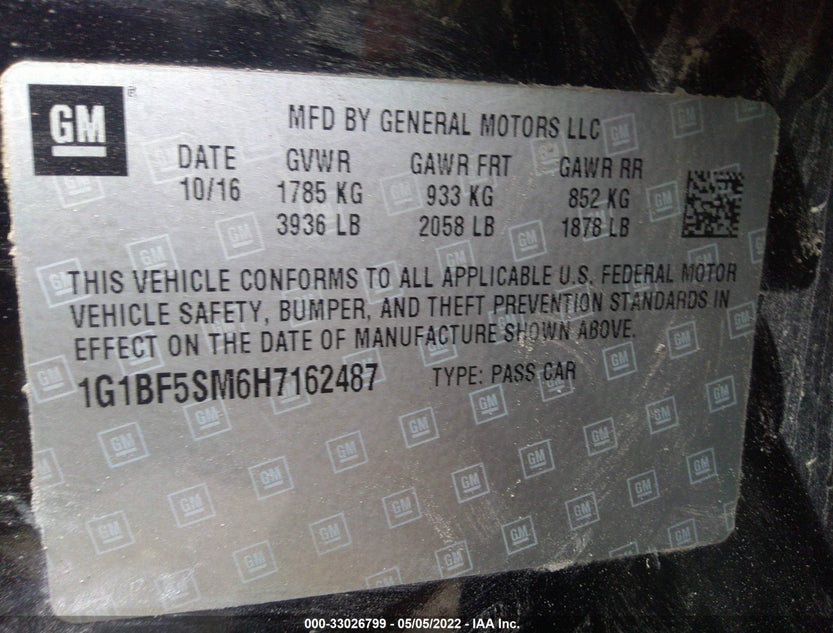 1G1BF5SM6H7162487