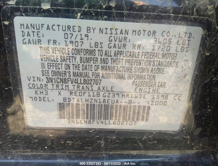 3N1CN8FV4LL802707
