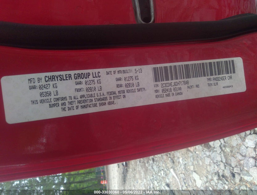 2C3CDXEJ6DH717648