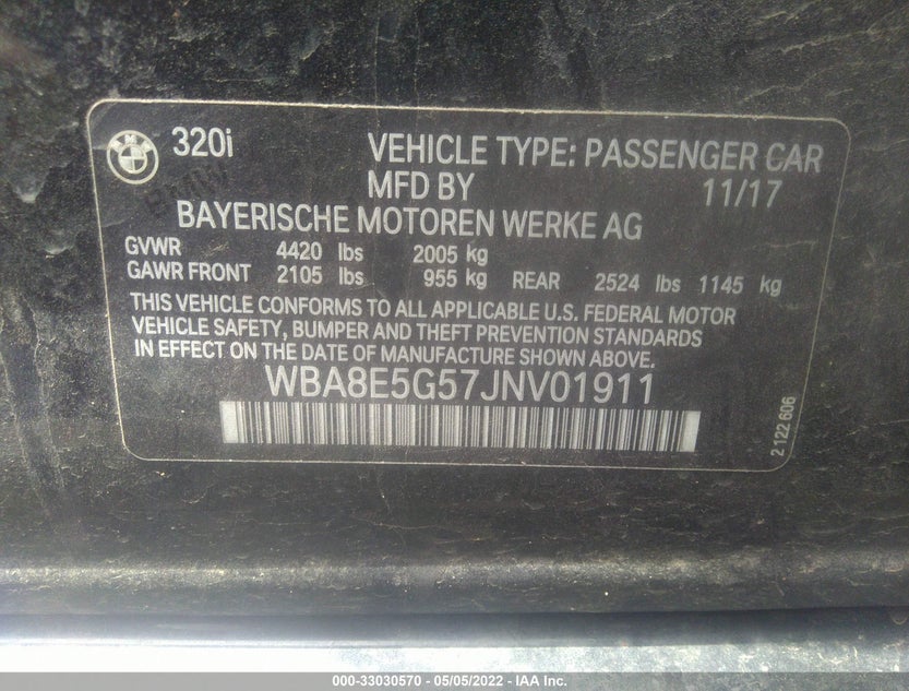 WBA8E5G57JNV01911
