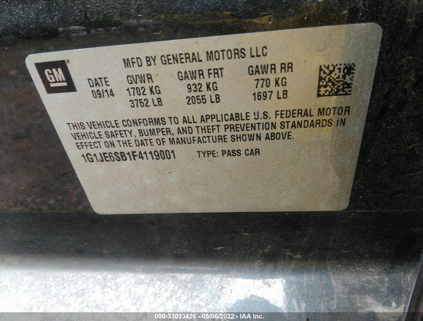 1G1JE6SB1F4119001