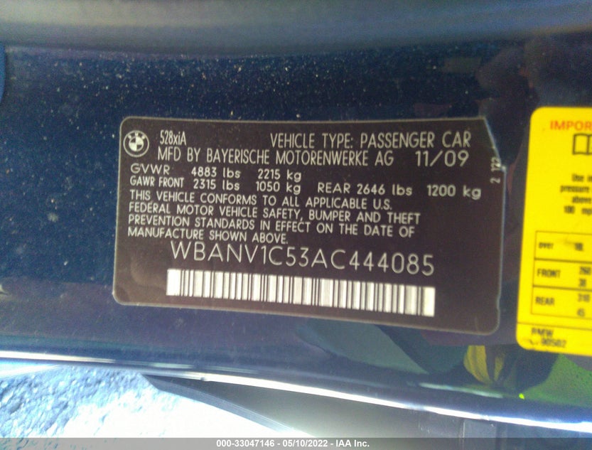 WBANV1C53AC444085
