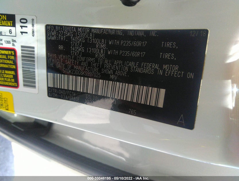 5TDKZ3DC6KS997025