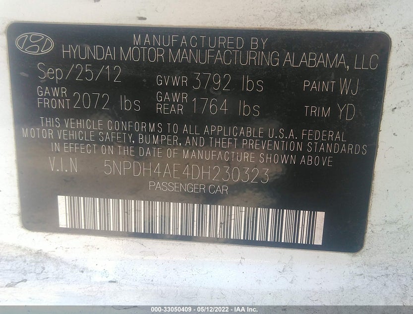 5NPDH4AE4DH230323
